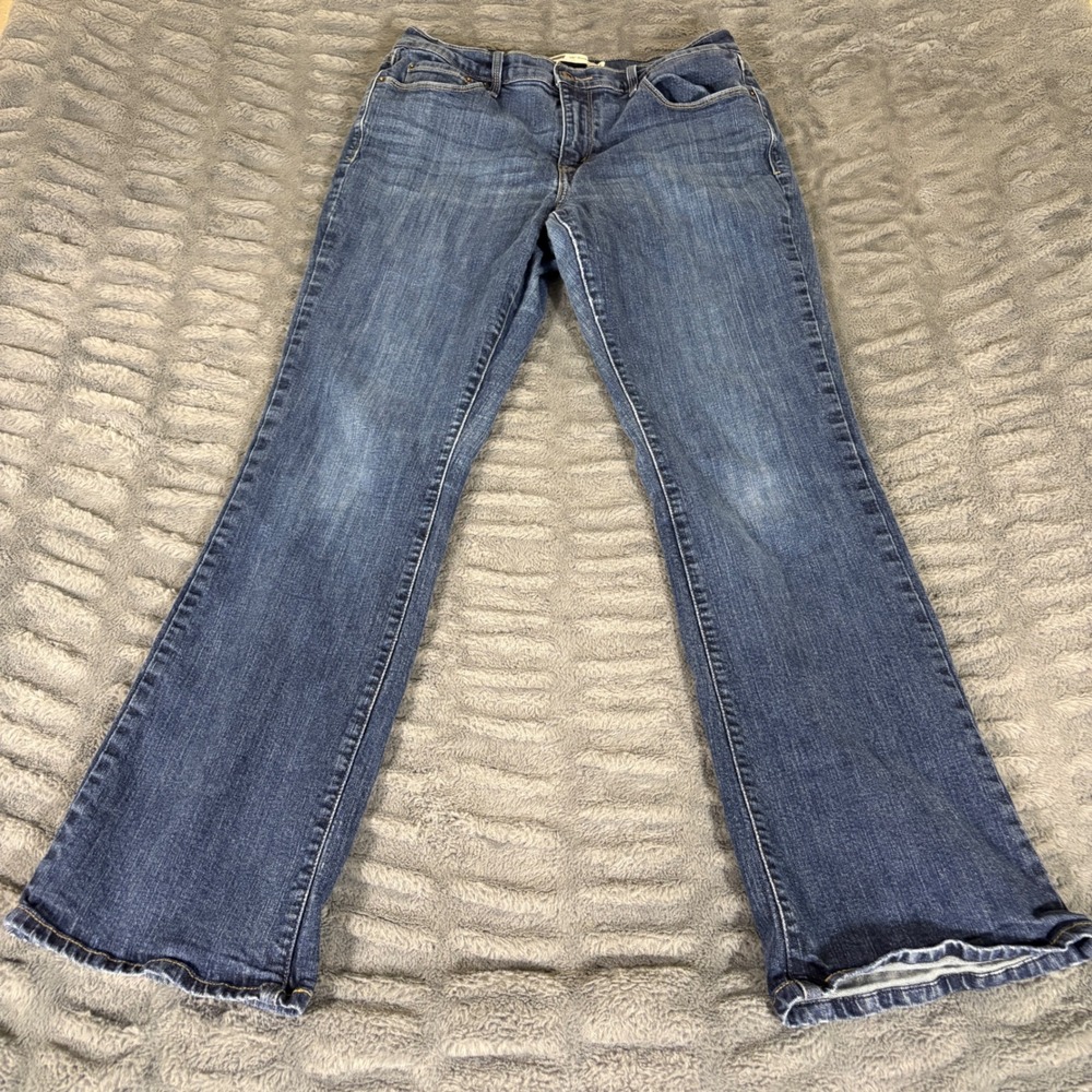 Levis 515 Bootcut Jeans Womens 12 Blue Medium Wash Stretch Denim Mid Rise AR924